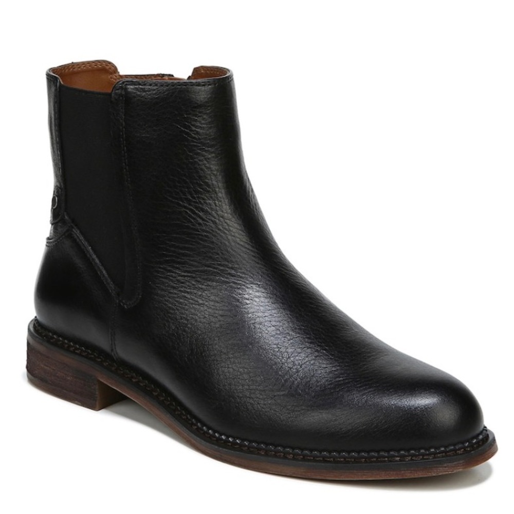 Franco Sarto Horrace Black Leather Bootie